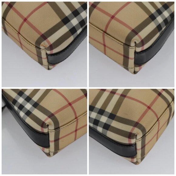 BURBERRY Nova Check Shoulder Bag PVC Beige Auth 106755 - Picture 15 of 16